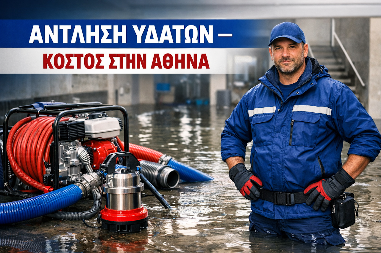 Άντληση Υδάτων Τιμές στην Αθήνα: Πόσο Κοστίζει Πραγματικά και Τι Πρέπει να Ξέρετε